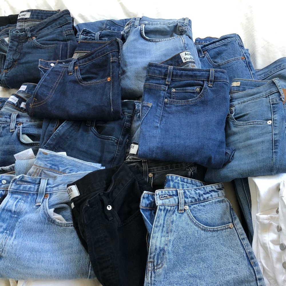 22 PAIRS OF DESIGNER JEANS/DENIM  (+SHORTS!)